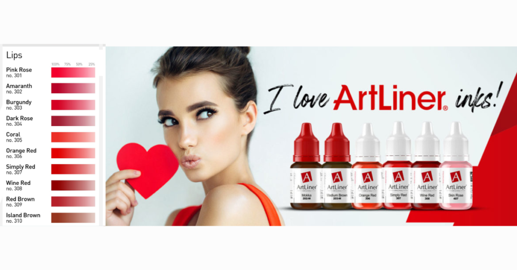 ArtLiner® PMU Permanent Makeup Lip Pigments